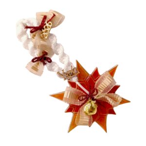 Γούρι αστέρι 2026 κρεμαστό κοκκινο