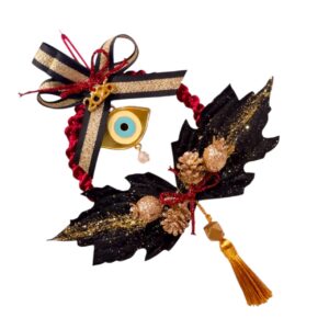 Γούρια με στεφάνι 2026 κρεμαστά για πόρτα