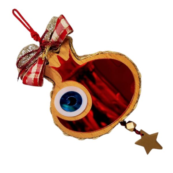 Ξύλινα γούρια 2026 χειροποίητα ζωγραφιστά