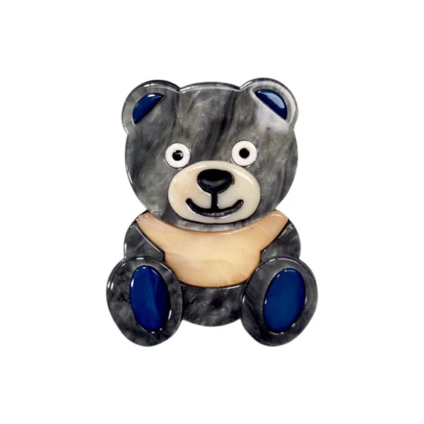 καρφίτσα αρκουδάκι από plexiglass – ένα glossy charm με στυλ και συναίσθημα.