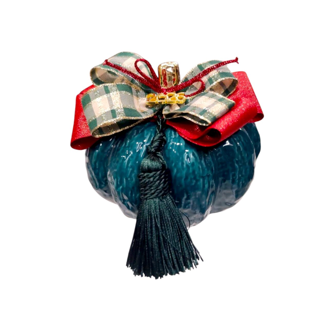 Χειροποίητες κεραμικές κολοκύθες ζωγραφισμένες στο χέρι για διακόσμηση τραπεζιού.