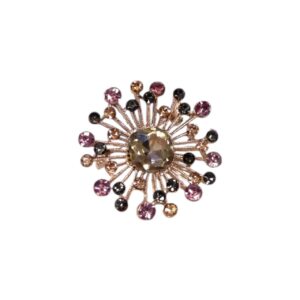 Καρφιτσα Στρας 2 Καρφίτσα με σαμπανιζέ κρύσταλλο και πολύχρωμα στρας – για εμφανίσεις που ξεχωρίζουν.