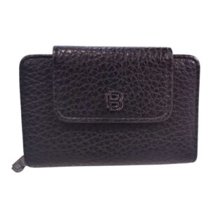 Γυναικείο Πορτοφόλι Bag to Bag σε μαύρο χρώμα με τρεις θέσεις οργάνωσης και μεταλλικό λογότυπο.