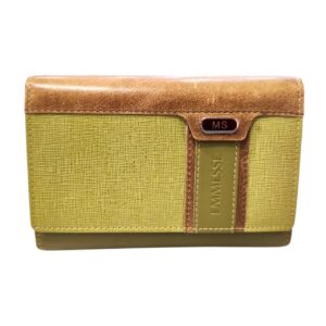 gynaikeio-derma-ms-leather-wallet-minimal Γυναικείο Δερμάτινο Πορτοφόλι M S Leather δίχρωμο χωρίς εξωτερική θήκη Avenue Fashion