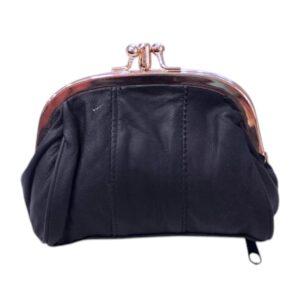 Γυναικείο Δερμάτινο Πορτοφόλι Clutch Μαύρο Avenue Fashion