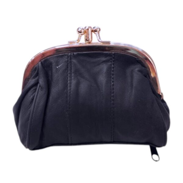 Γυναικείο Δερμάτινο Πορτοφόλι Clutch Μαύρο Avenue Fashion