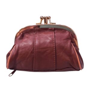 Γυναικείο Δερμάτινο Πορτοφόλι Ταμπά με κούμπωμα κλικ κλατς Avenue Fashion