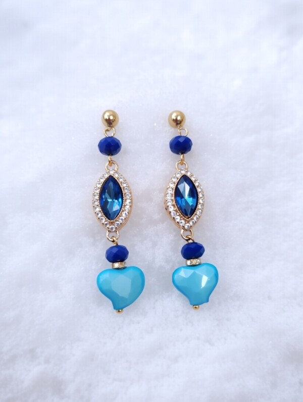 Χειροποίητα Σκουλαρίκια Azure Ocean Avenue Fashion Αθήνα Καλλιθέα