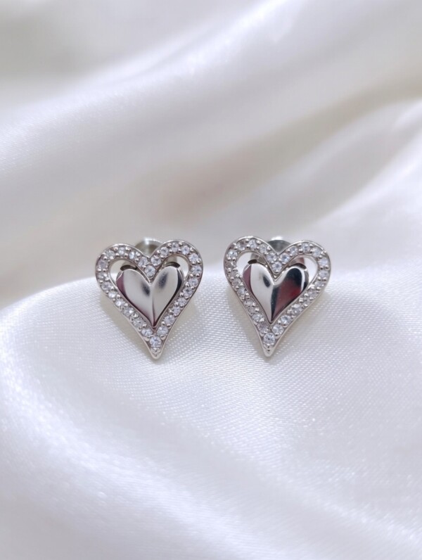 Ατσάλινα Σκουλαρίκια Eternal Heart Avenue Fashion Αθήνα Καλλιθέα