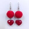 Κόκκινα Σκουλαρίκια Velvet Heart Avenue Fashion Luxury Jewelry