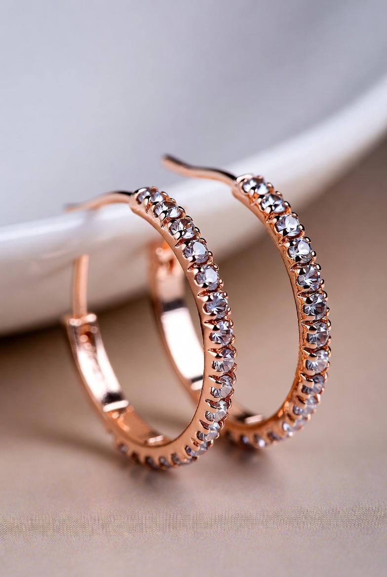 Γυναικεία σκουλαρίκια κρίκοι χρυσοί και ασημένιοι Avenue Fashion