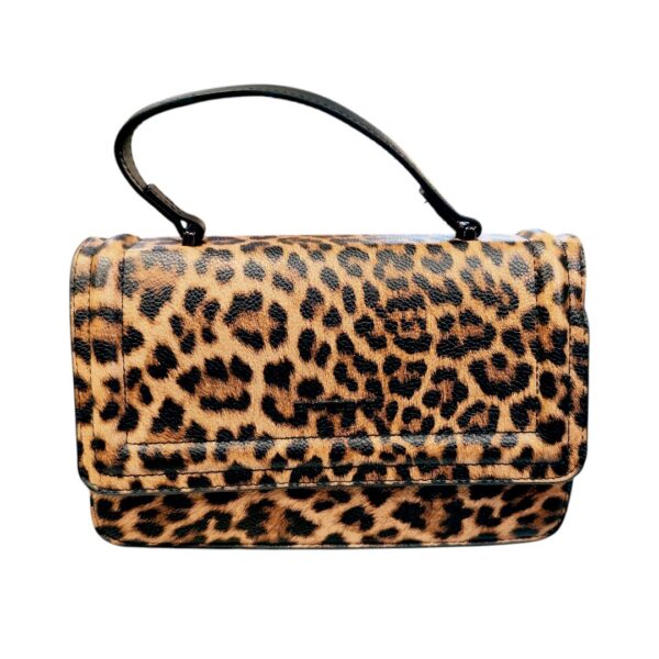 Luxury Γυναικεία Τσάντα Leopard Bag to Bag Χιαστί