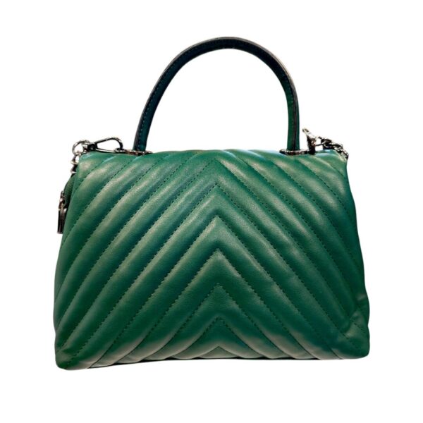 Bag to Bag Emerald Elegance: Πράσινη Καπιτονέ Τσάντα Χειρός & Χιαστί